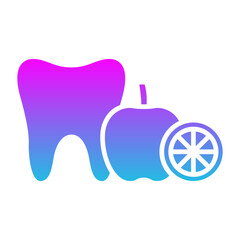 Nutrition Glyph Gradient Icon