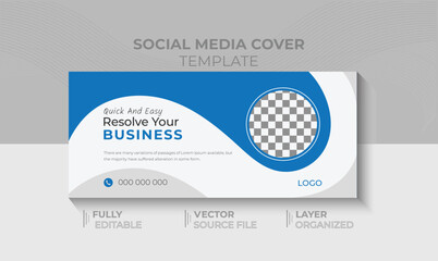 Web banner face book banner coverage social media messaging template.