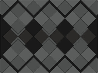 black and white background. Seamless plaid pattern vector. Black white grey.