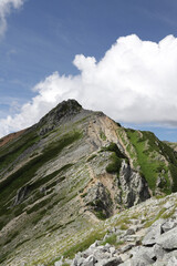 mountain landscape with clouds