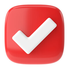 Checkbox. Check mark. 3D illustration. © dekzer007