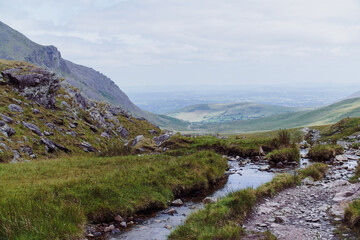 Pictures from Carrauntoohil, Killarney co Kerry Ireland, sunny day August 17, 2022. High quality photo