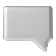 Fototapeta premium Speech bubble. Speech balloon. Text box. 3D illustration.