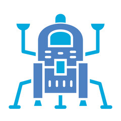 Lander Glyph Two Color Icon