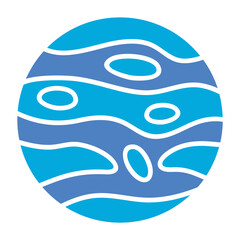 Venus Glyph Two Color Icon