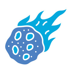 Meteorite Glyph Two Color Icon