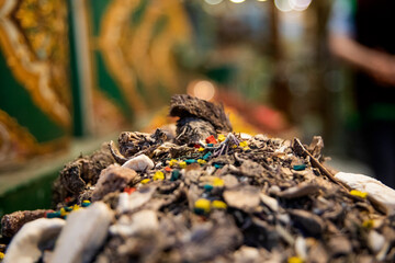 Spices in the Jemaa el Fna square in the city of Marrakech in Morocco, it is a very beautiful islamic and arabic place.