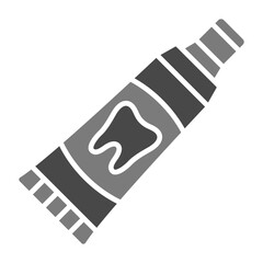 Toothpaste Greyscale Glyph Icon