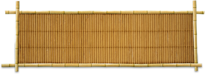 bamboo mat isolated on transparent background