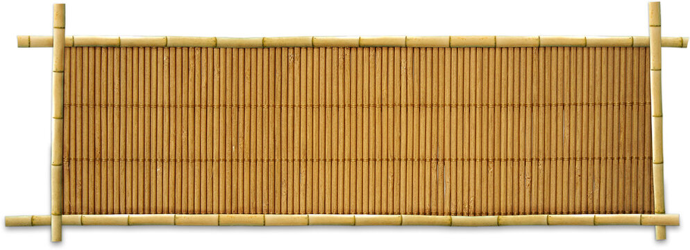 Bamboo Mat Isolated On Transparent Background