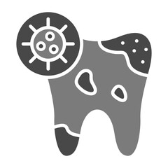 Infection Greyscale Glyph Icon