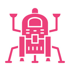 Lander Multicolor Glyph Icon