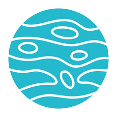 Venus Multicolor Glyph Icon