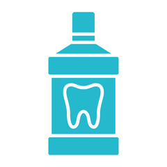 Mouthwash Multicolor Glyph Icon