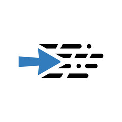 Navigation, arrow, direction icon. Editable vector graphics.