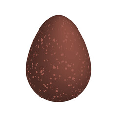 Chocolate Easter eggs. Vector illustration.