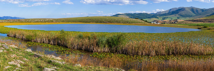Fabulous view of Urasar lake in Armenia
