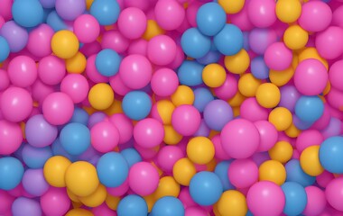 Fototapeta na wymiar Colorful balls background