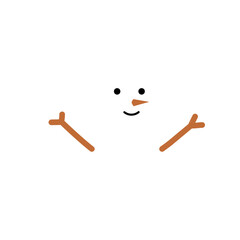 Snowman vector, Snowman winter, Christmas elements, Winter with snowman, Winter with Christmas