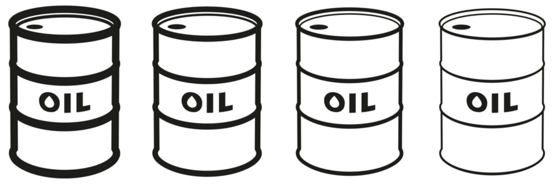 BARIL DE P&Eacute;TROLE TRAIT NOIR