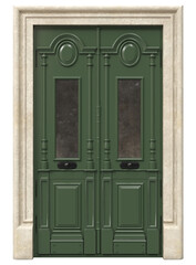 Entrance classic doors for the house