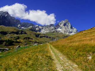 Fototapeta na wymiar Mount Cervino (or Matterhorn), Italian Alps, Aosta Valley