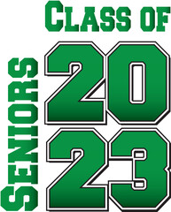 Green Bold Class of 2023 Stacked Logo