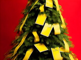 wish list on christmas tree