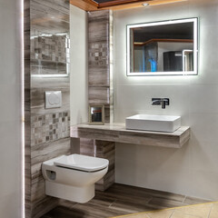 interior of a modern bathroom