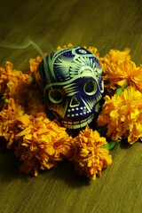 mexico day of the dead skull 