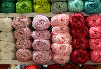 colored Balls of wool or cotton fabric for sale