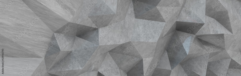 Aufkleber shape. Distorted low poly backdrop with sharp lines.