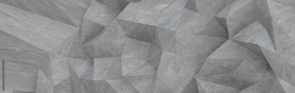 Aufkleber shape. Distorted low poly backdrop with sharp lines.