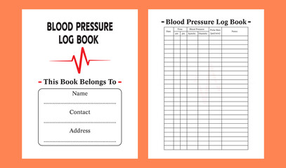 BLOOD PRESSURE LOG BOOK kdp design