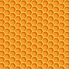 Honeycomb grid background flat illustration