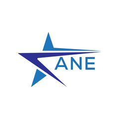 ANE letter logo. ANE blue image on white background. ANE Monogram logo design for entrepreneur and business. . ANE best icon.
