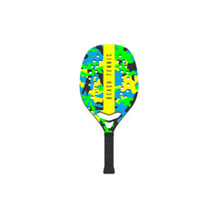 Simple beach tennis racket template.