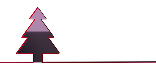 abstract christmas tree 3d rendering