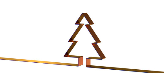 Christmas new year abstract 3d low poly tree card