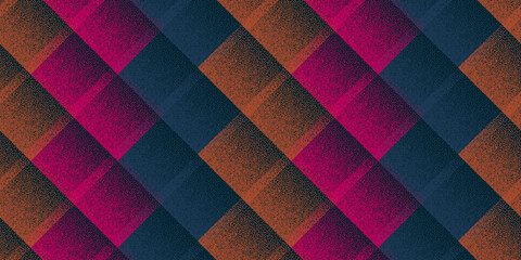 Fade dotwork rhombus shapes vector geometric seamless pattern.