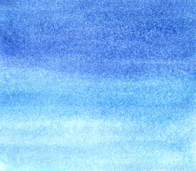 hand drawn blue watecolor background with texture paper