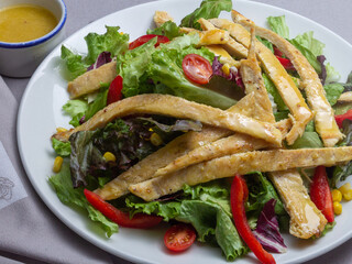 chicken and salad