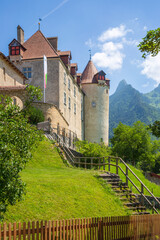 Chateau de Gruyeres, Switzerland - Gruyeres Castle Garden