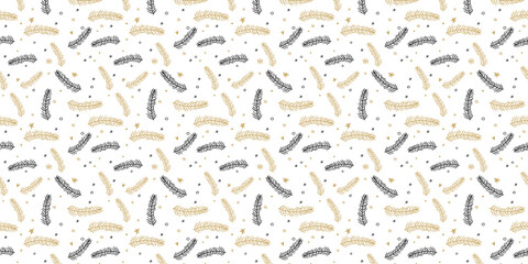 Christmas pattern seamless on white background