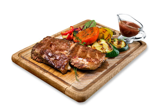 Tasty Steak Isolated On White Background