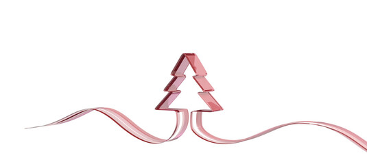 abstract christmas tree 3d rendering