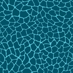 Terrazzo modern trendy colorful seamless pattern.Abstract creative backdrop with chaotic small pieces irregular shapes.For wrapping paper,textile,print,wallpaper,terrazzo flooring.Blue,azure colors