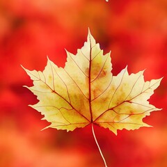 Tileable autumn leaves seamless pattern