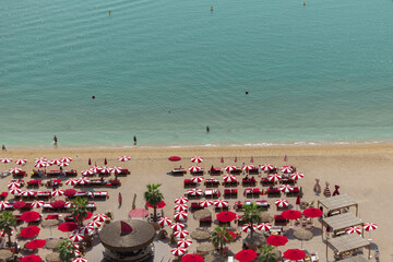 Colorful sandy Beach view