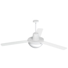 3d rendering illustration of a ceiling fan